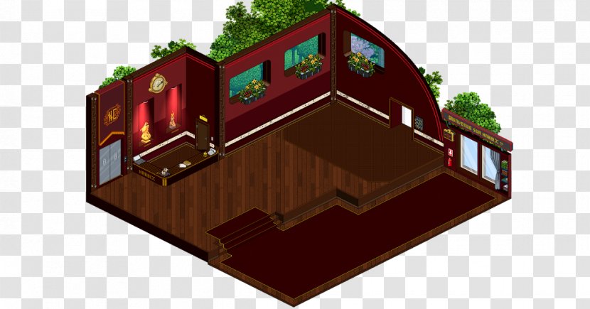 Habbo Hall Room Web Browser - Facade Transparent PNG