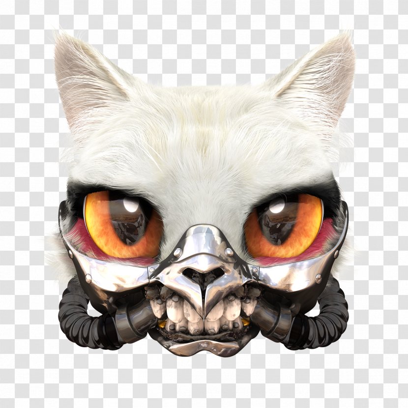 Whiskers Cat Snout Figurine - Carnivoran Transparent PNG