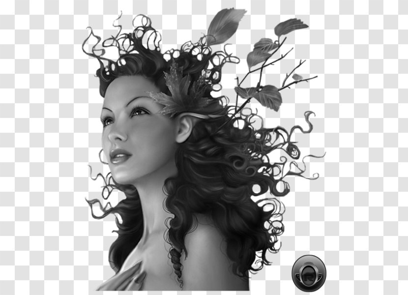 Elf Female Fairy Woman - Hairstyle Transparent PNG