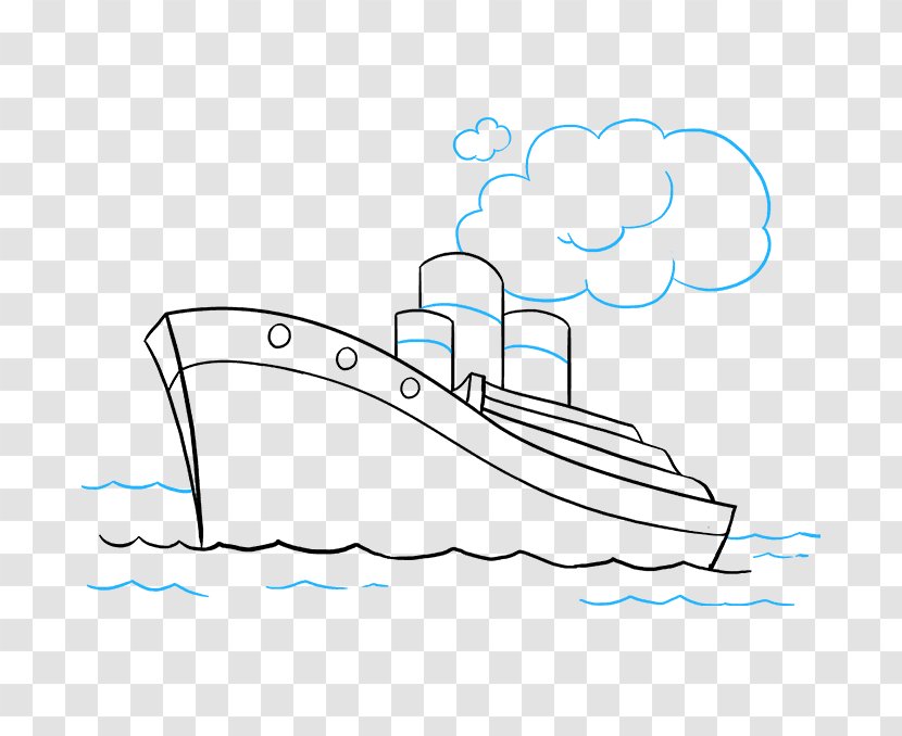 Drawing Sinking Of The RMS Titanic Ship Image - Cloud Transparent PNG