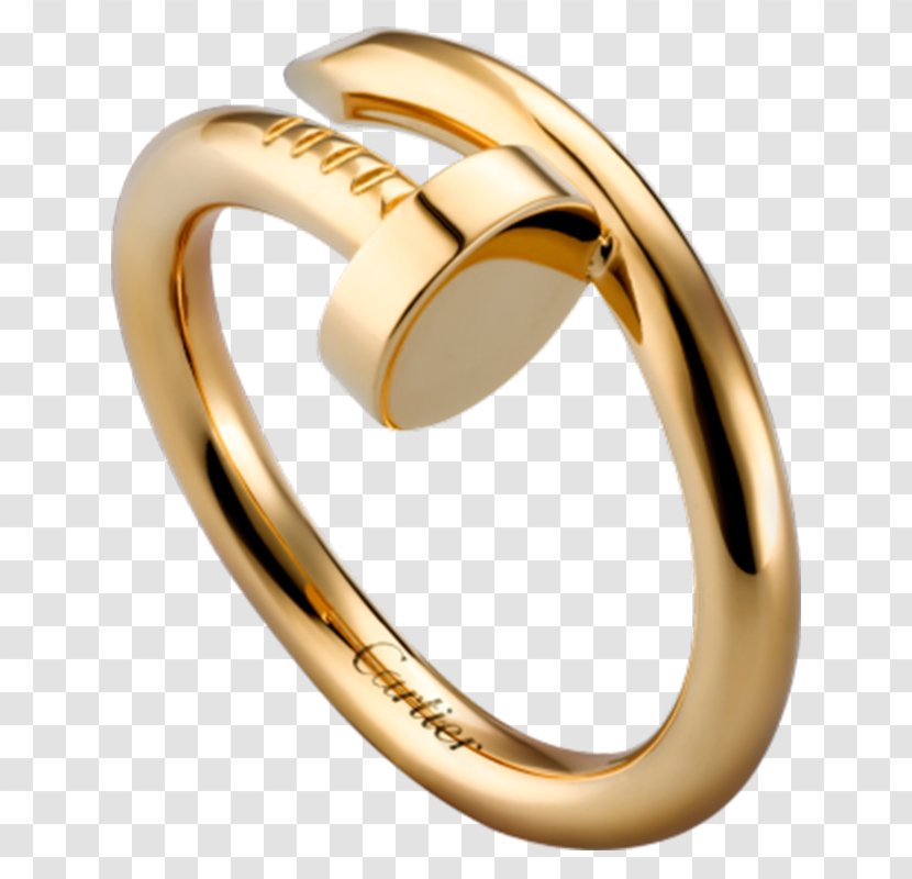 Colored Gold Plating Jewellery Cartier - Wedding Ring Transparent PNG