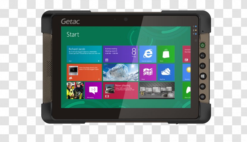 Laptop Getac Z710 T800 G2 8.10 Rugged Computer Transparent PNG