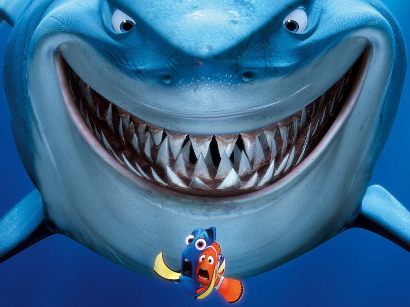 Bruce Great White Shark Film Pixar - Finding Dory - Sharks Transparent PNG