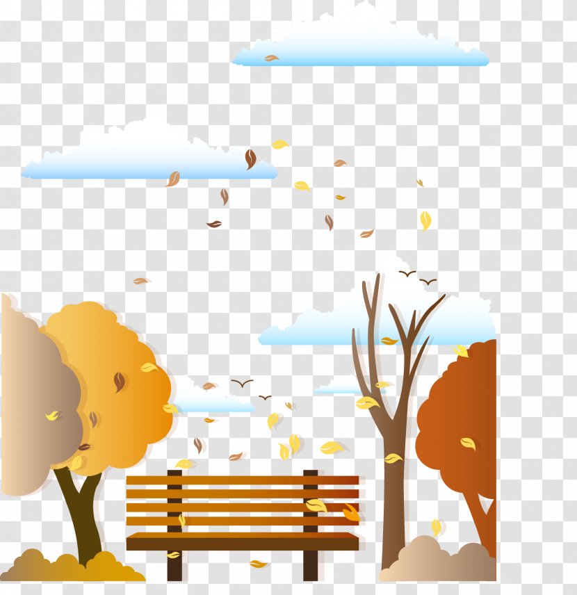 Bailu Autumn Solar Term - Poster - Park Scenery Vector Transparent PNG