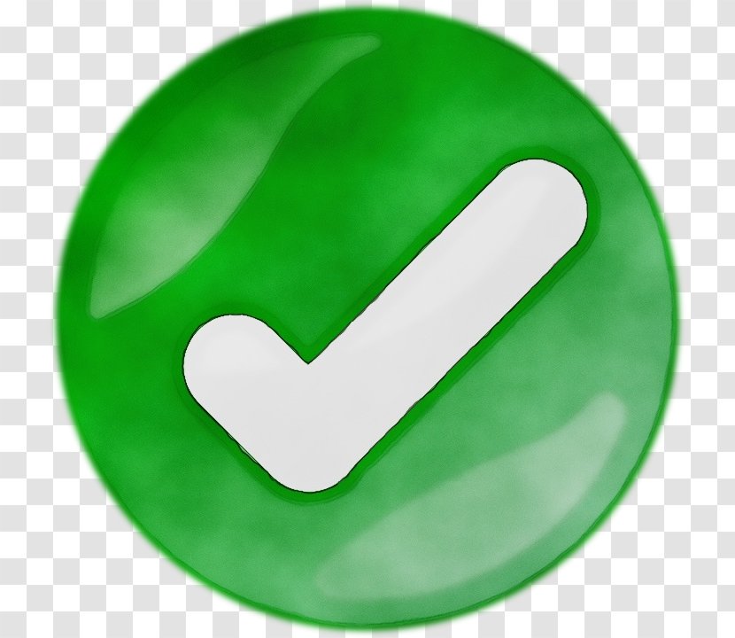 Green Check Mark - Symbol - Tableware Sign Transparent PNG