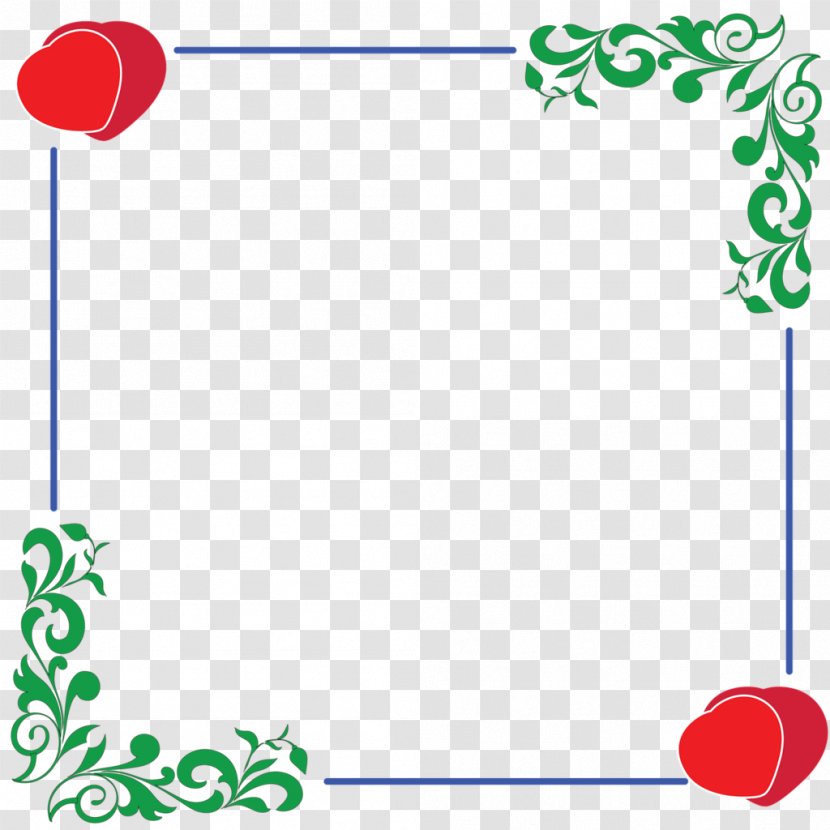 Clip Art Image Vector Graphics Illustration - Red - Appeciation Border Transparent PNG