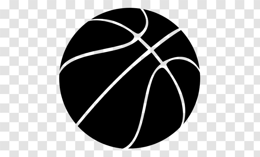 Outline Of Basketball Slam Dunk Clip Art - Ball Transparent PNG