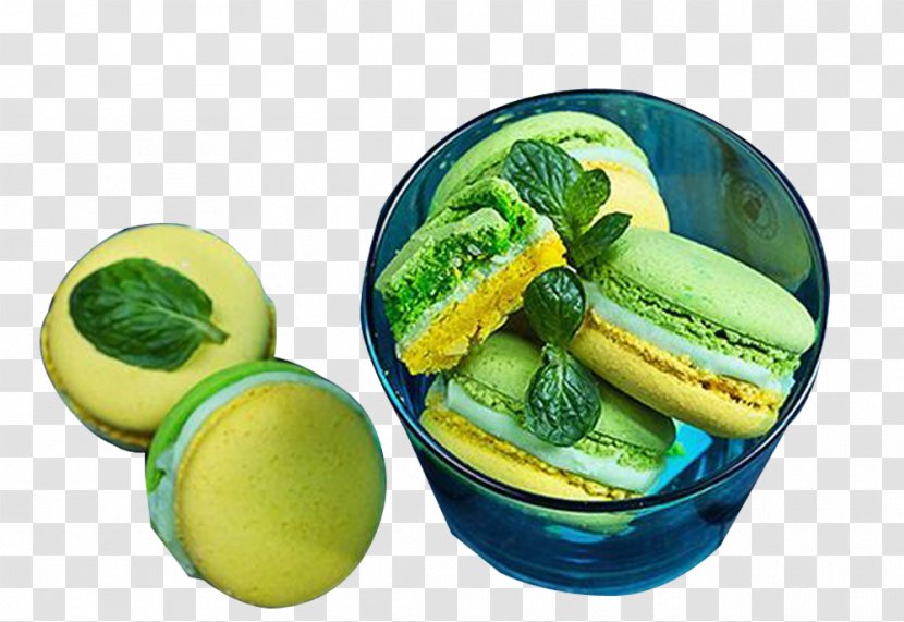 Mojito Macaron Dessert Food Lemon - Macarons Transparent PNG