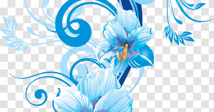Blue Flower Clip Art - Flowering Plant - Huji Vector Transparent PNG