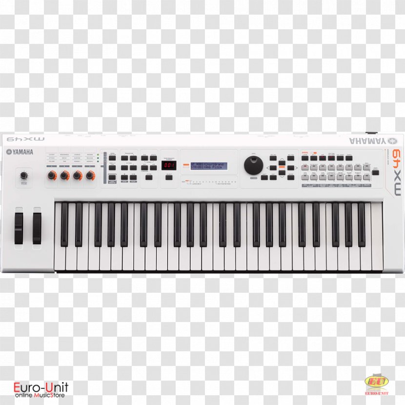 Yamaha MX49 II Synthesizer MX61 Sound Synthesizers Corporation Keyboard - Frame Transparent PNG