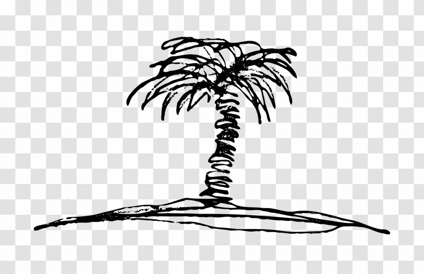 Drawing Clip Art - Monochrome Photography - Palm Tree Transparent PNG
