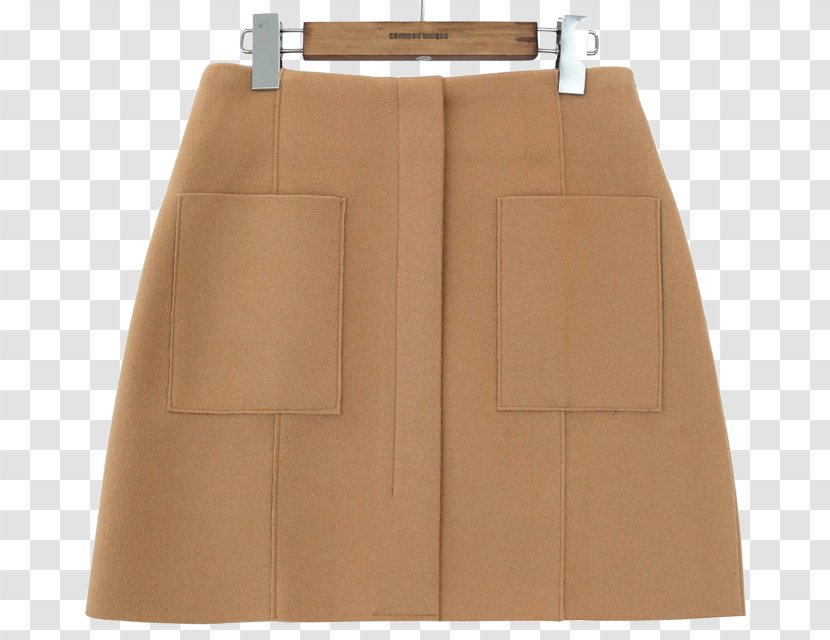 Skirt Waist - Khaki - File Pocket Transparent PNG