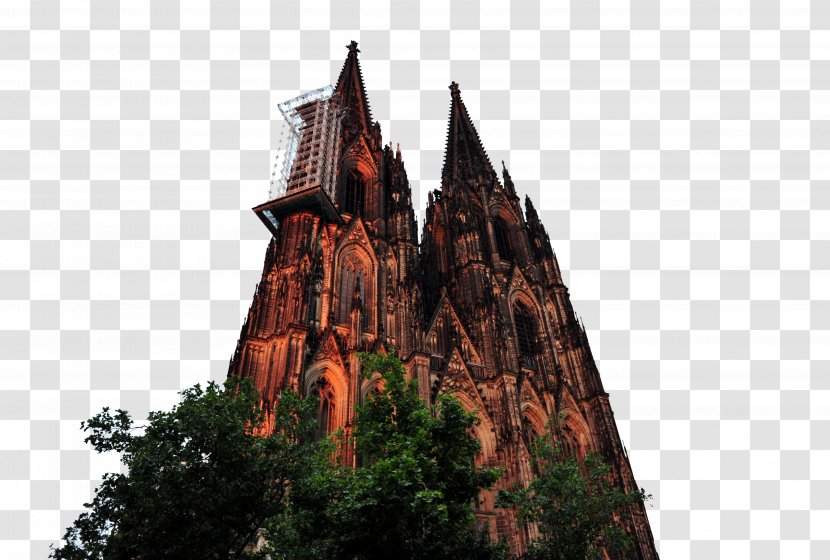 Cologne Cathedral Gothic Architecture Building - Tree Transparent PNG