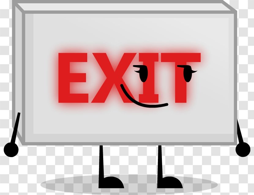 Exit Sign Clip Art Logo Image Television Show - Entity - Streamer Transparent PNG