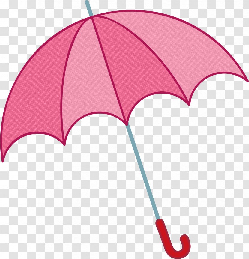 Umbrella Pink - Magenta - Vector Element Transparent PNG