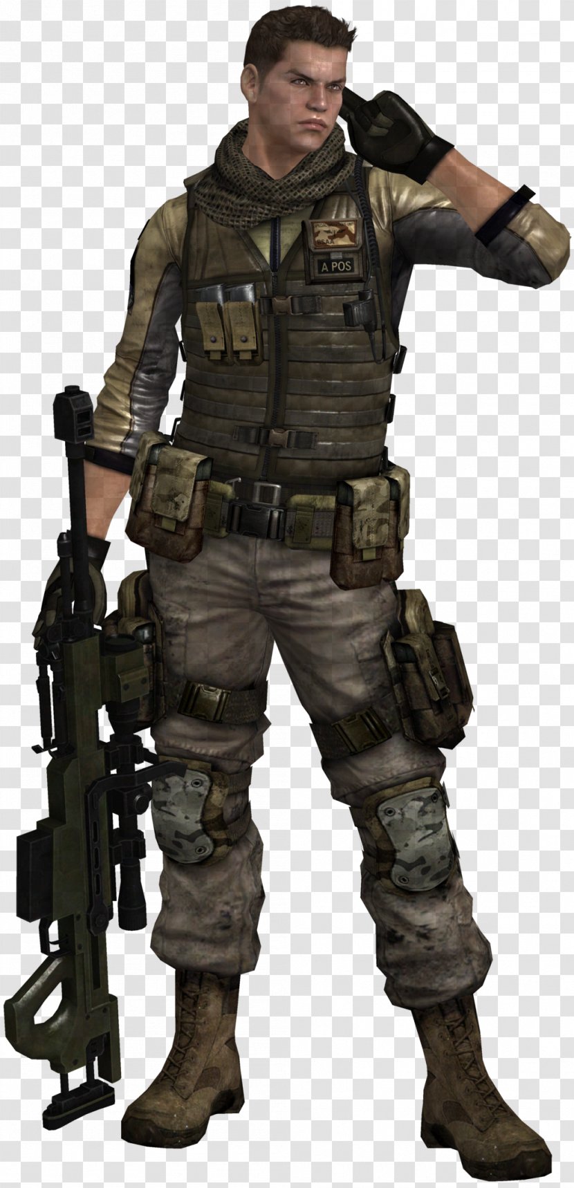 Barry Burton Soldier Piers Nivans Resident Evil Raccoon City - Army - Pier Transparent PNG