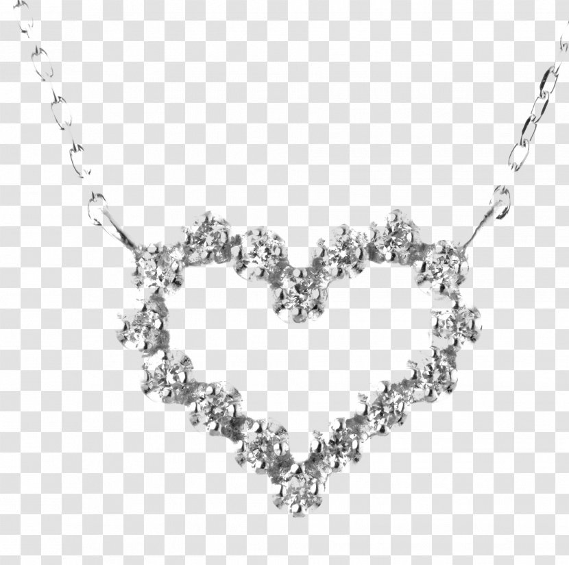 Necklace Charms & Pendants Diamond Jewellery Carat - Body Jewelry - Heart Pendant Transparent PNG