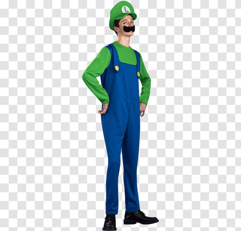 Super Mario Bros. Luigi New Bros Costume Transparent PNG