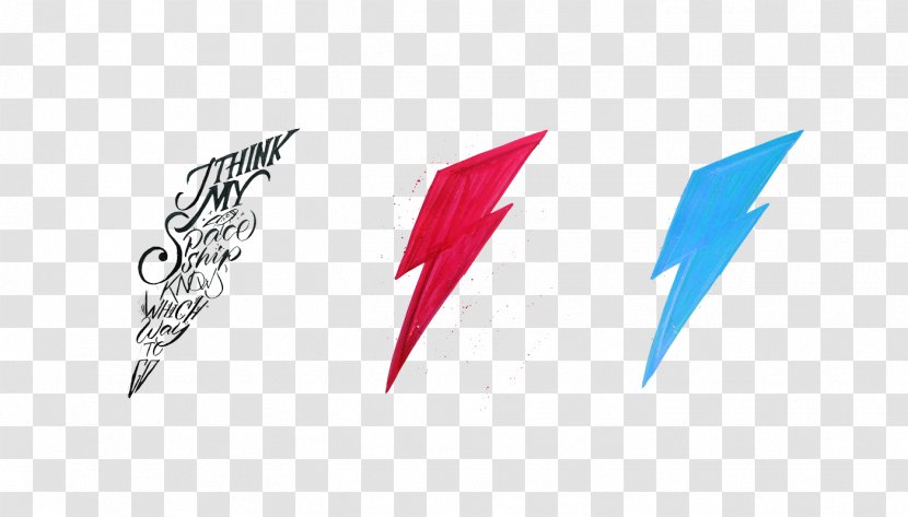 Aladdin Sane Album Thunder Logo Ziggy Stardust - Lightning Bolt Transparent PNG