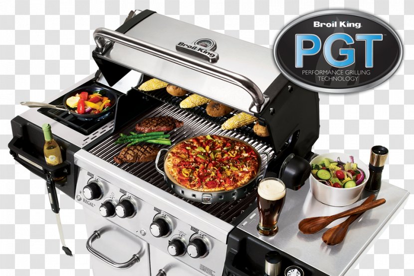 Barbecue Grilling Broil King Regal 490 Pro 4-Burner Propane Gas Grill With Rotisserie & Side Burner 956244 956247 S440 - Silhouette - Victorian Kitchen Valances Transparent PNG