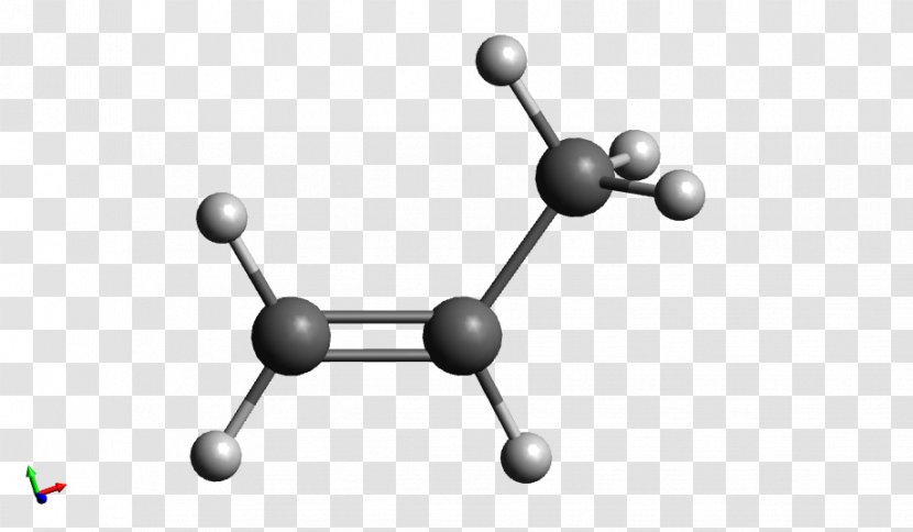Propene Ethylene Structural Formula 1,3-Butadiene Organic Compound - Molecule - Sphere Transparent PNG