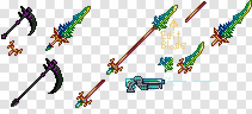Sword Art Font Line Tree - Cold Weapon Transparent PNG