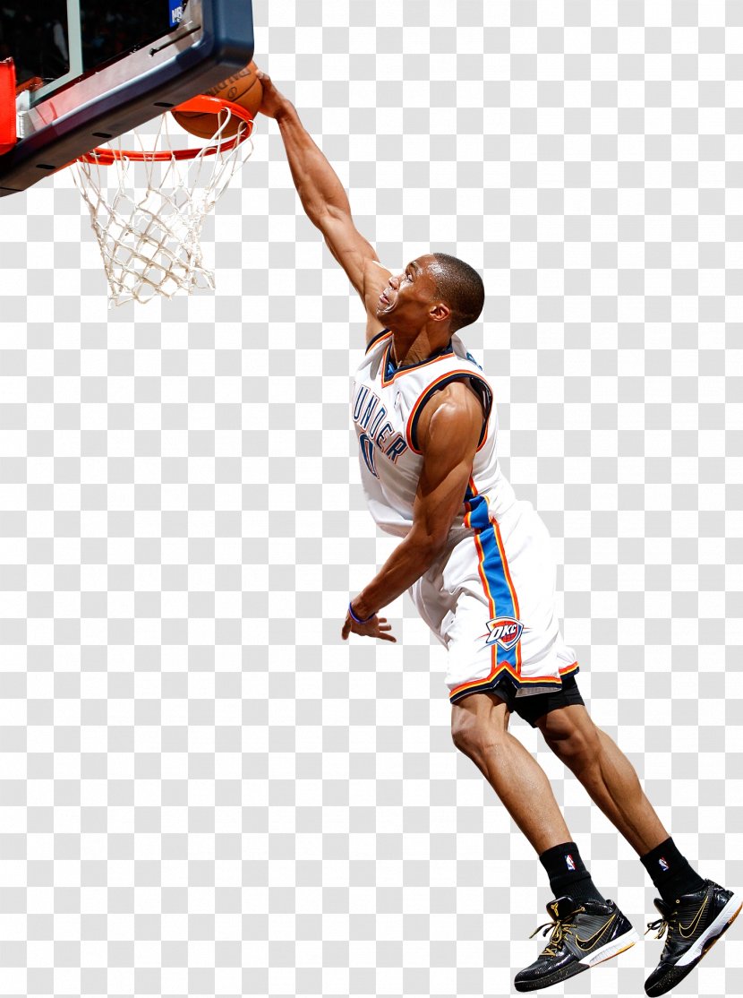 Oklahoma City Thunder Basketball Player Moves Slam Dunk - Michael Jordan Transparent PNG