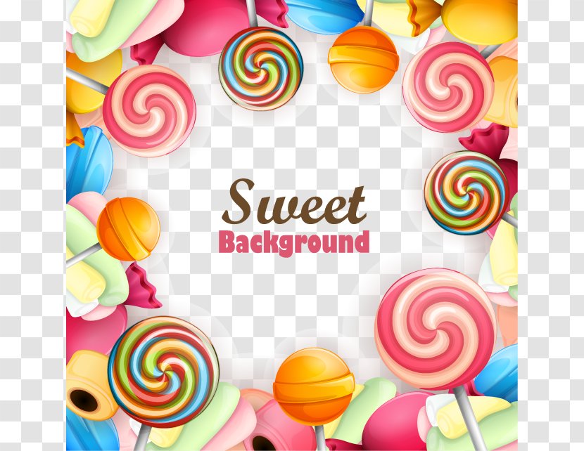 Lollipop Chocolate Bar Candy Sweetness - Snack - Decorative Promotional Material About The Background Transparent PNG