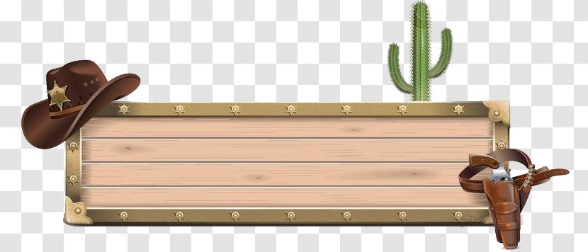 American Frontier Cowboy Western Illustration - Box Transparent PNG