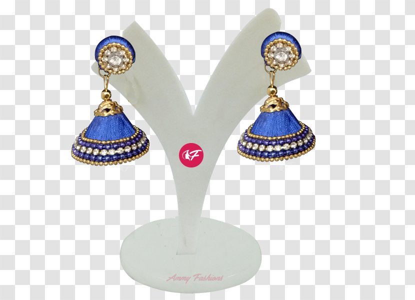 Earring Silk Thread Color Blue - Pink - Body Jewelry Transparent PNG