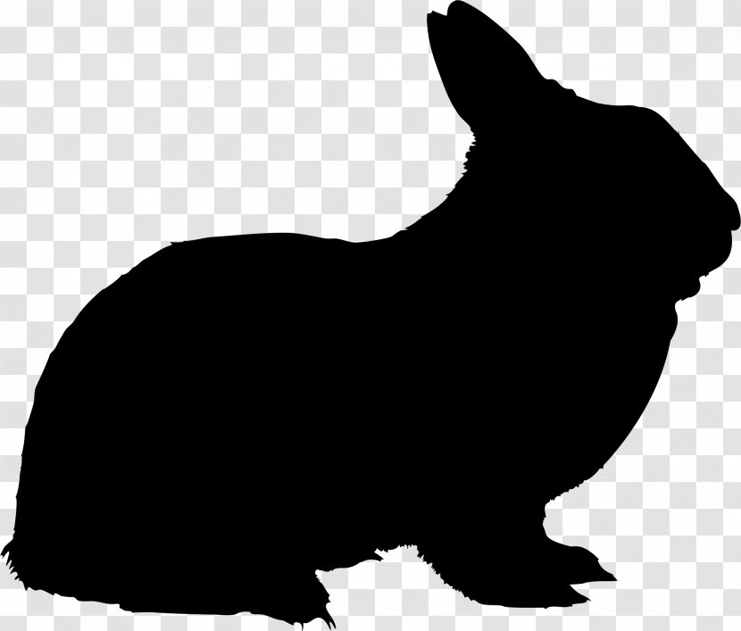 Hare Rabbit Silhouette Vector Graphics Image - Dog Breed Transparent PNG