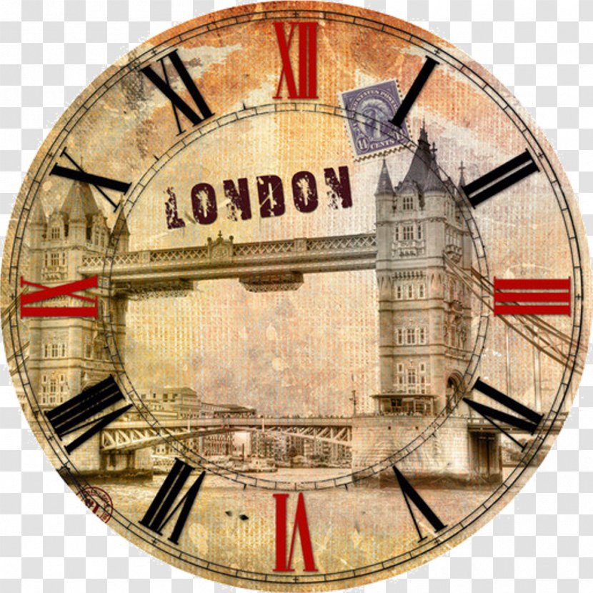 Clock London Poster - Postage Stamps Transparent PNG