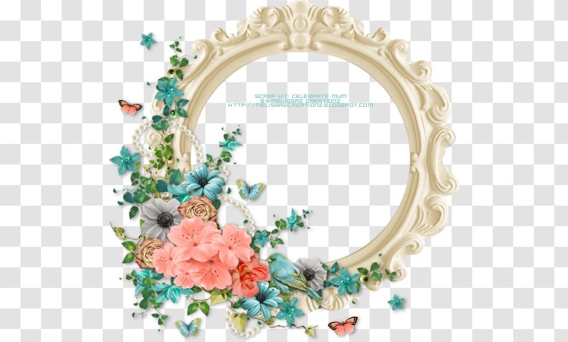 Picture Frames Flower Pattern - Cut Flowers - Halloween Round Frame Transparent PNG