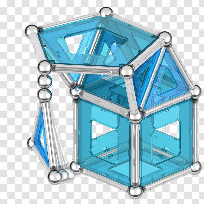 Amazon.com Geomag Construction Set Toy Architectural Engineering - Turquoise Transparent PNG