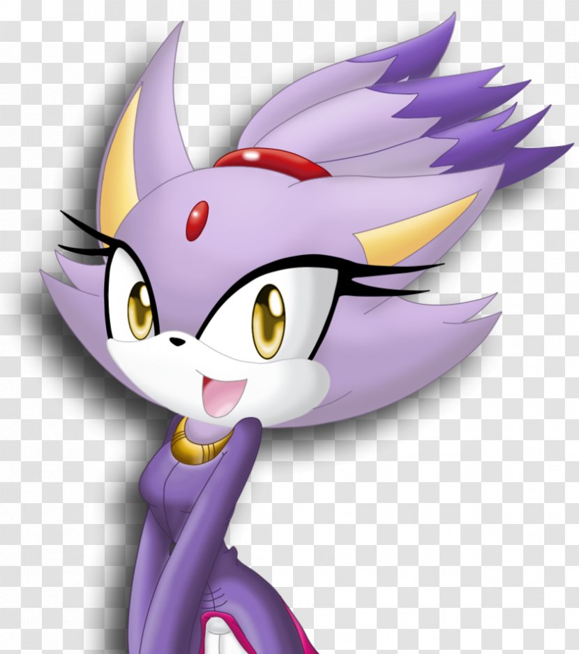 Sonic Rush Adventure Blaze The Cat Amy Rose Rouge Bat - Flower - Classical Shading Transparent PNG