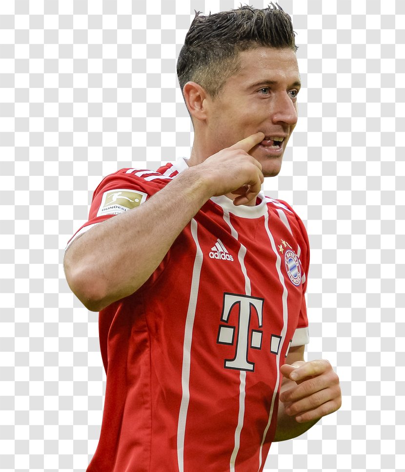 Robert Lewandowski FC Bayern Munich Soccer Player Sport Art - Jersey Transparent PNG