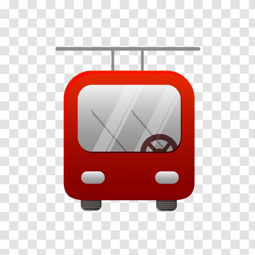 Bus Drawing Public Transport - Designer - Red Transparent PNG