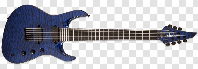 Seven-string Guitar Mayones Guitars & Basses Jackson Electric - Musical Instruments - Blue Transparent PNG
