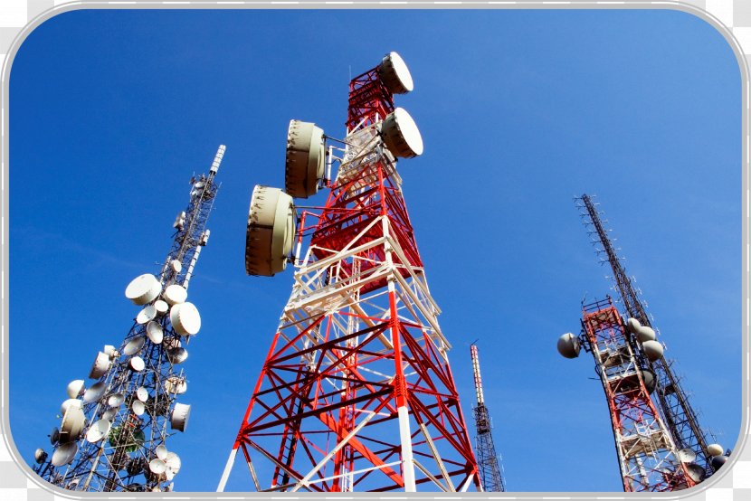 Telecommunications Tower Mobile Phones LTE Microwave Transmission - Wireless Transparent PNG