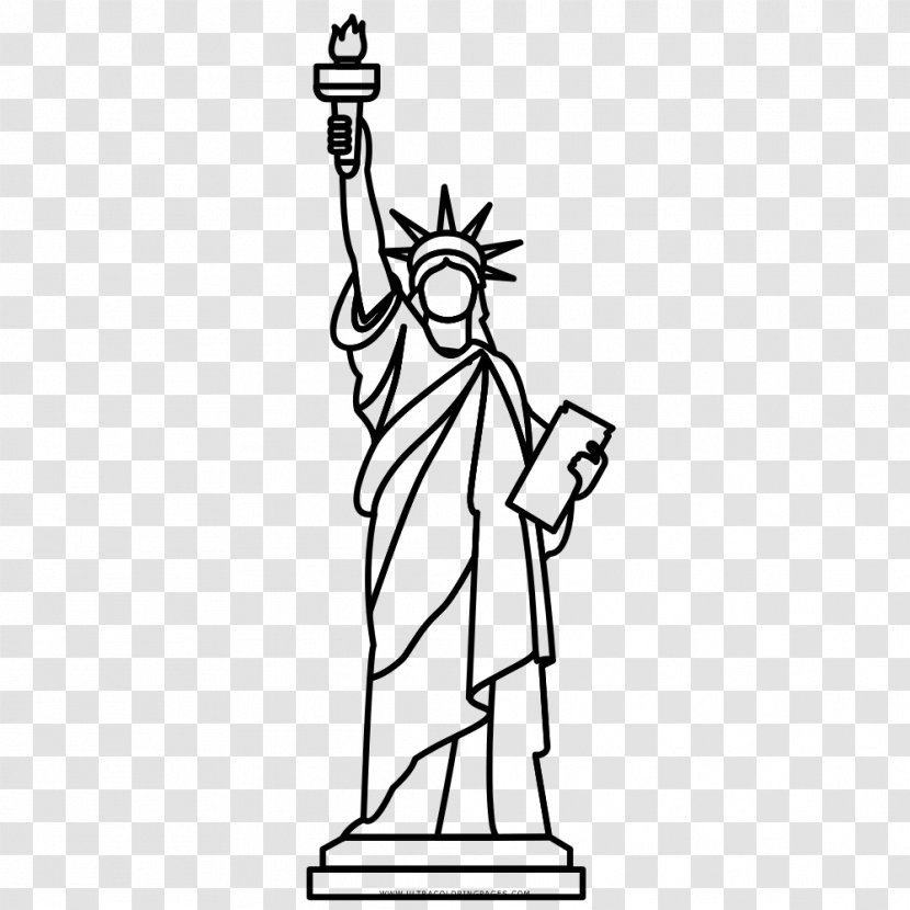 Statue Of Liberty Drawing - Painting Transparent PNG