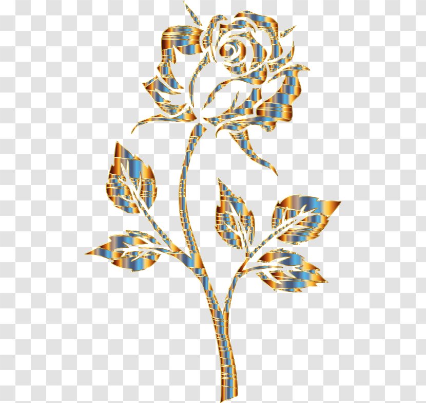 Rose Clip Art - Flowering Plant - GOLD ROSE Transparent PNG