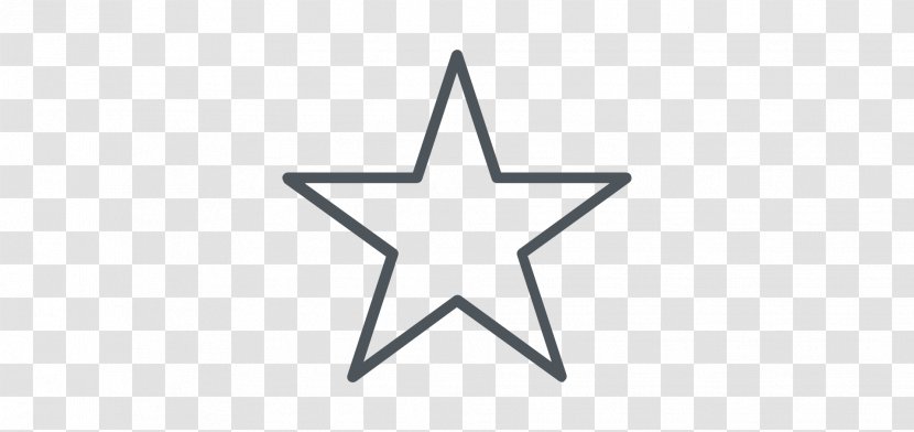Five-pointed Star Symbol - Black And White Transparent PNG