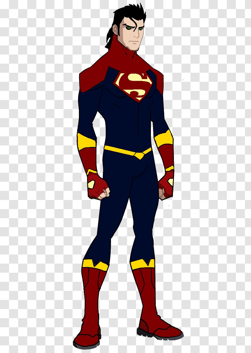 Superboy Superman Robin Young Justice Costume - Red Tornado - Real Beard Transparent PNG