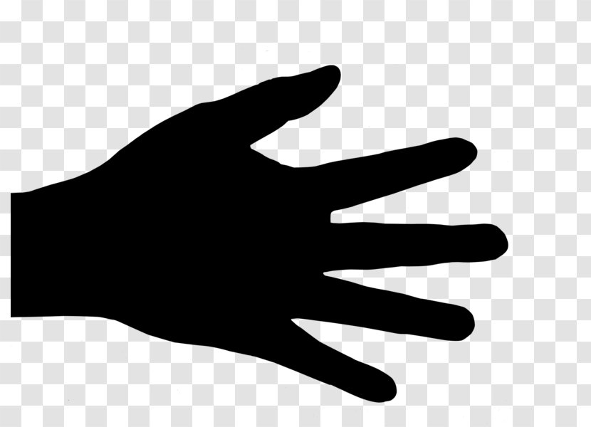 Thumb Hand Model Clip Art Line Silhouette - Wrist - Black M Transparent PNG