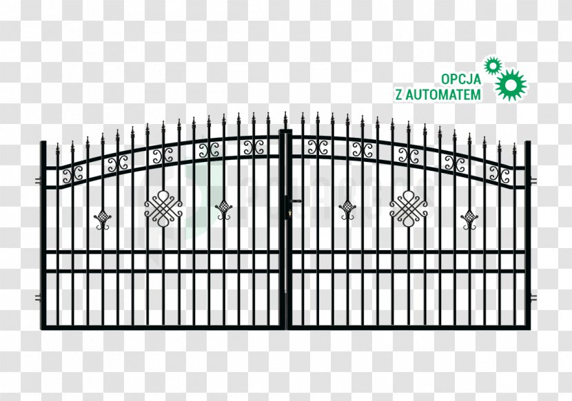 Gate Fence Wrought Iron Steel Garden Transparent PNG