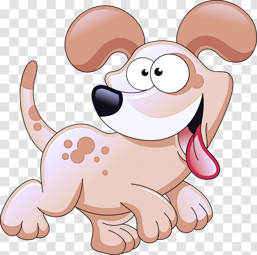 Cartoon Nose Pink Snout Puppy - Animation Transparent PNG