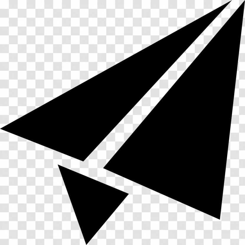 Triangle Point Black Graphics - Brand Transparent PNG