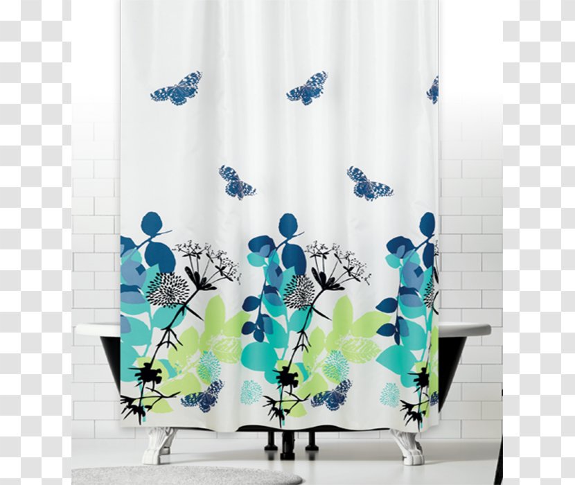 Douchegordijn Curtain Shower Textile Bathroom - Cotton Transparent PNG