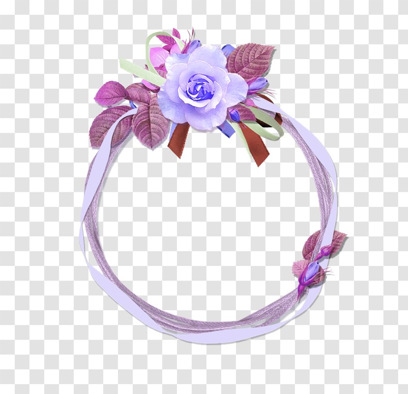 Flower Floral Design - Purple - Circle Decorative Pattern Transparent PNG