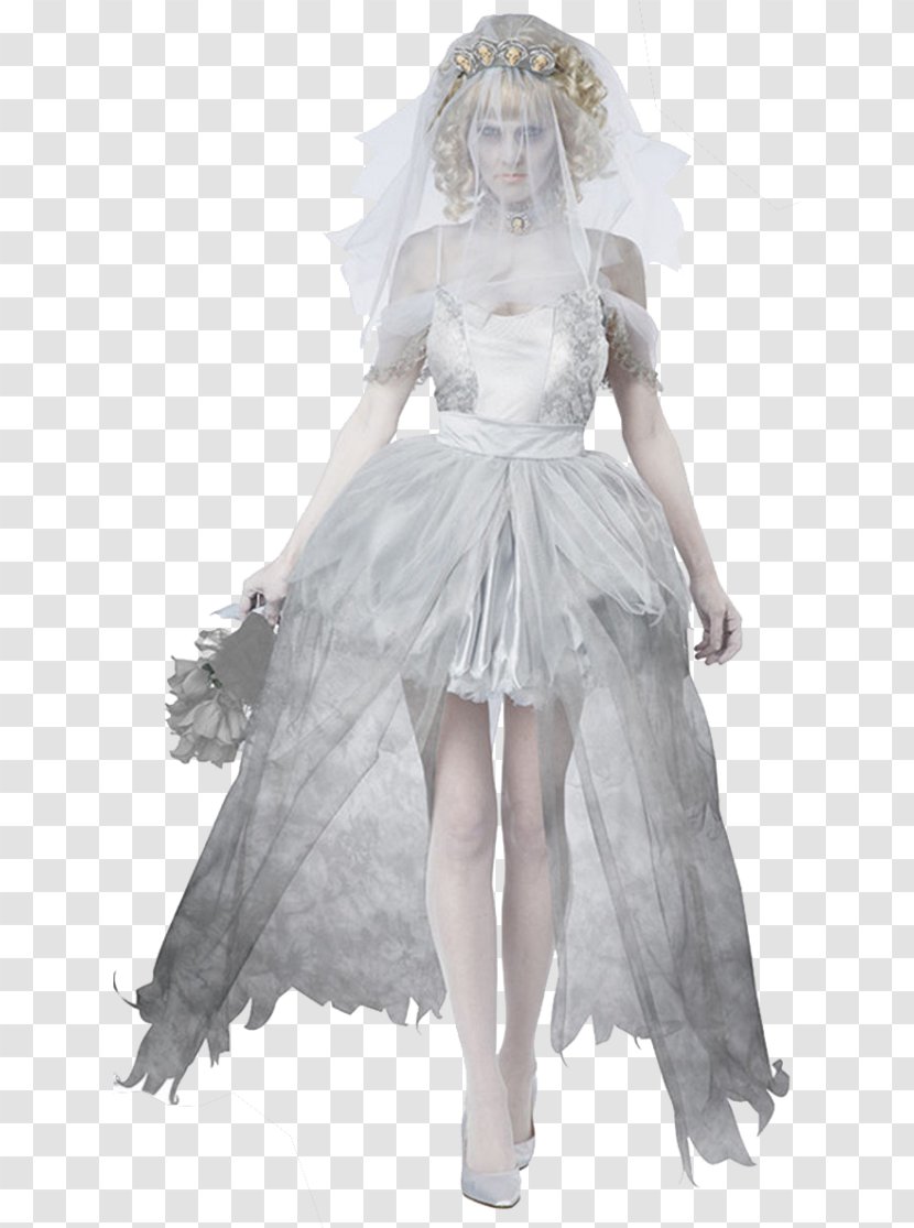 Costume Party Bride Ghost Dress - Wedding Transparent PNG